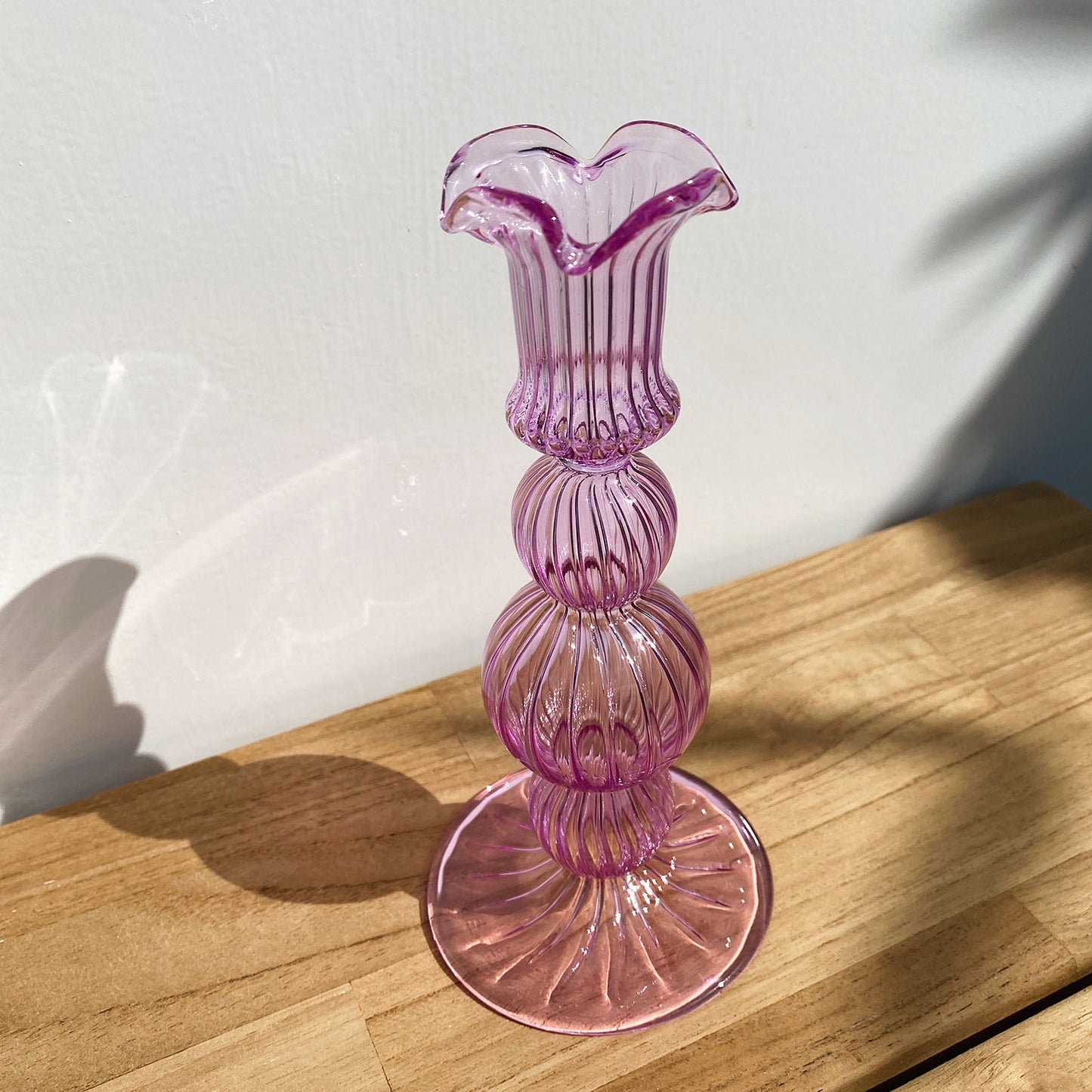 Bubble candle holder lilac small