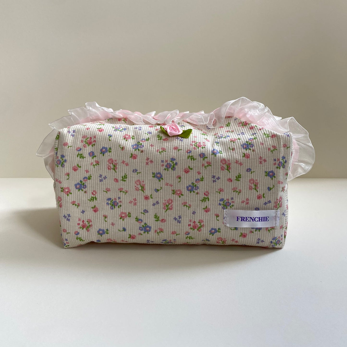 Floral Mimosa white bag