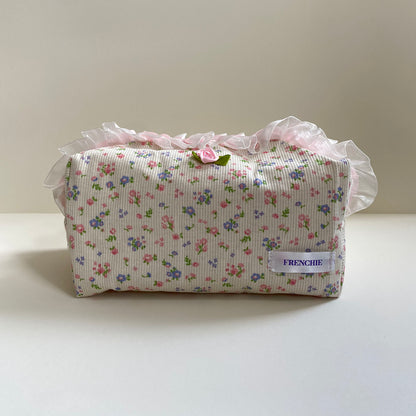 Floral Mimosa white bag