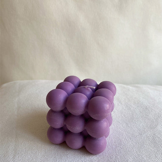 Bubble candle violet