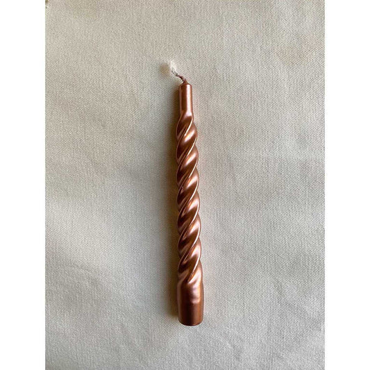 Twisted candle rose gold