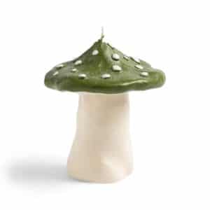 Mushroom kaars dots groen