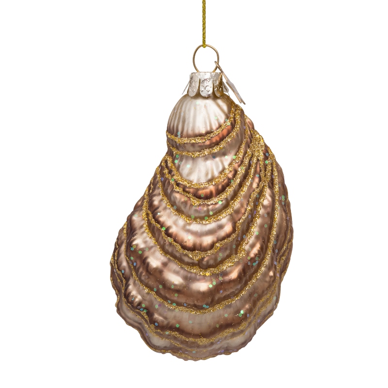 Vondels ornament glass ecru oyster