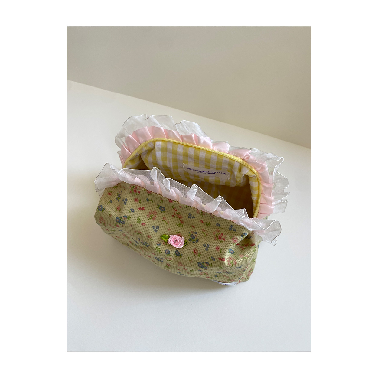 Floral Mimosa lime bag